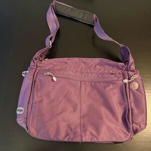 eBags‎ Kalya Town Square Messenger Bag  purple Carry-on Laptop Tote Crossbody